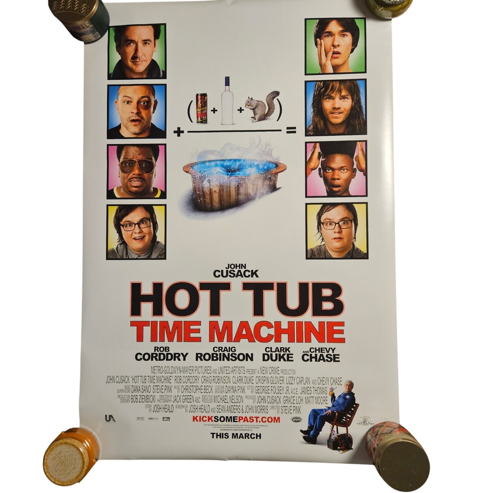 Hot Tub Time Machine 2010 Promo Movie Poster 27x40 John Cusack Rob Corddry